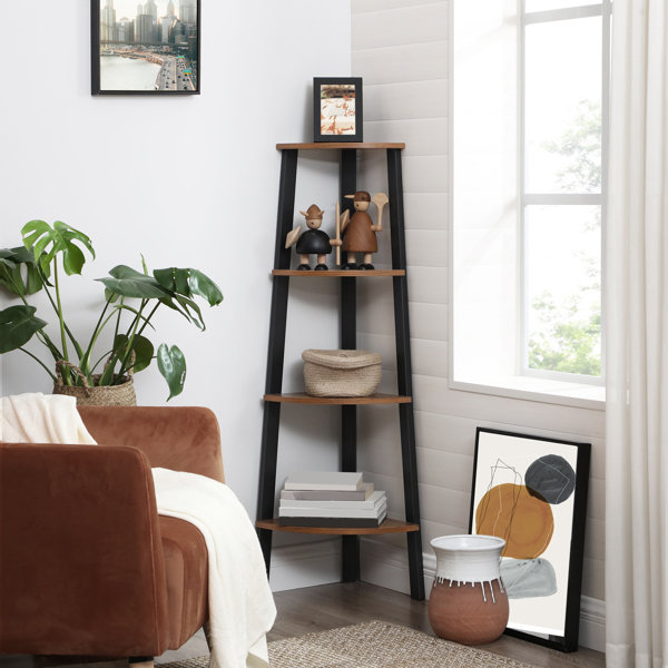 Gracie Oaks Drumm Corner Bookcase & Reviews Wayfair